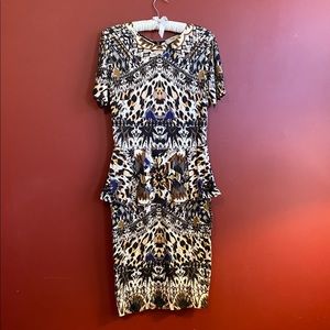 Fuzzi Peplum Dress